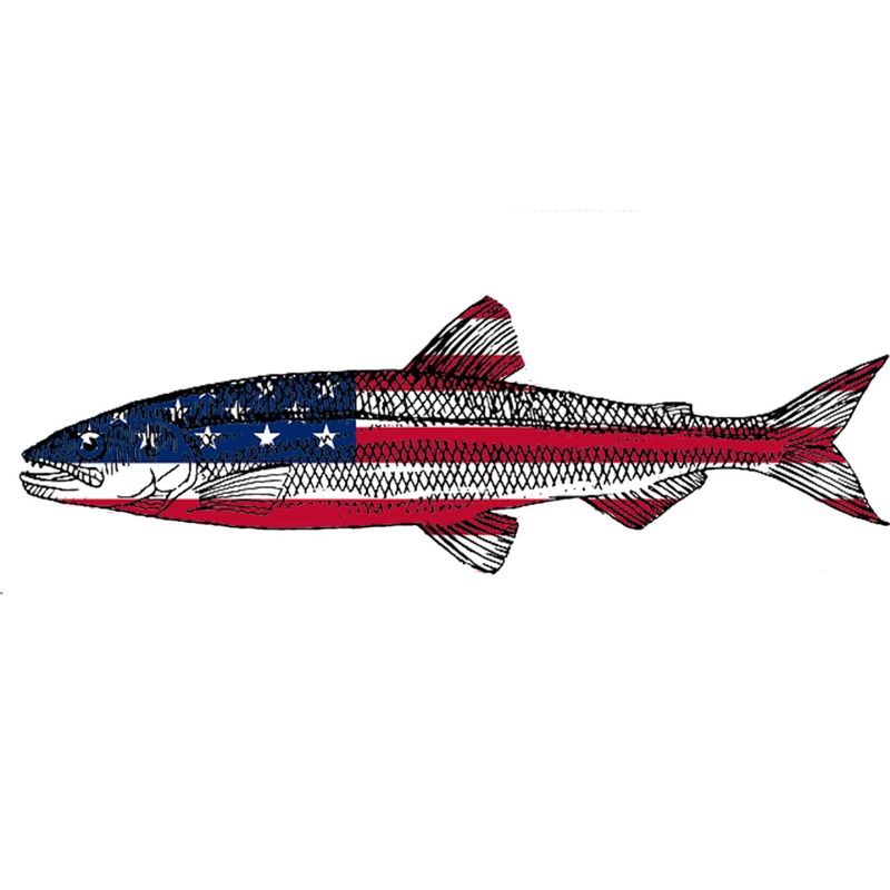 Rogue River Tactical Trout Fish USA Flag Sticker Decal Fishing Bumper ...