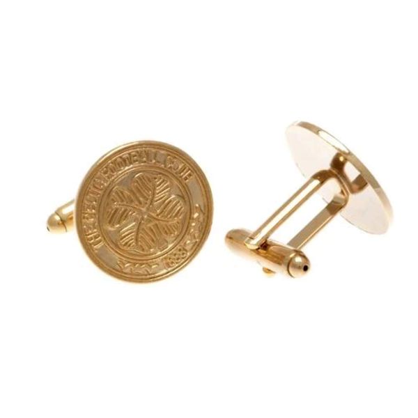 Celtic F.C. Gold Plated Cufflinks Official Merchandise