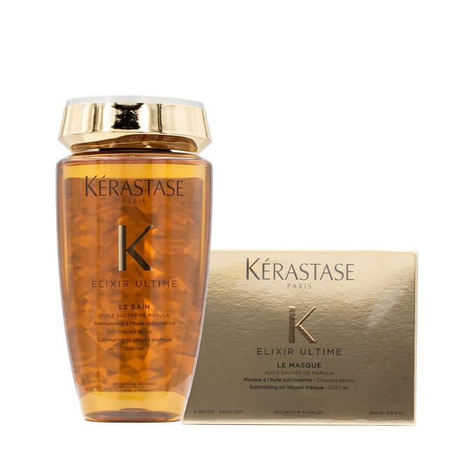 Kerastase Bain Elixir Ultime Şampuan 250 ml+Elixir Ultime Maske 200ml Keratsase