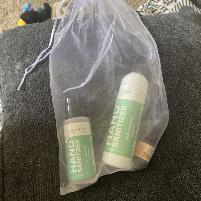 hand sanitizer and essential oil set