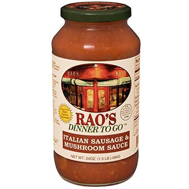Rao's Homemade Italian Sausage and Mushroom Sauce - 24 oz (Pack of 2)