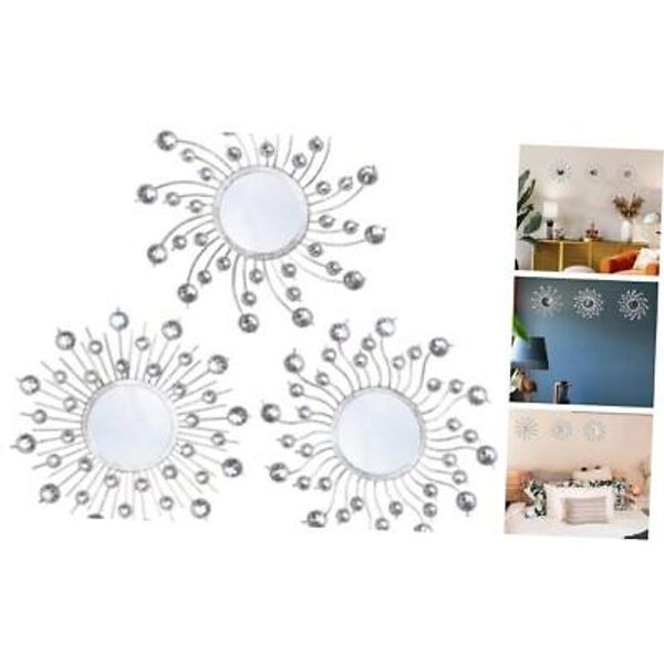 Mirror Wall Decor Metal Sun Mirror Wall Art Decorative Mirrors Home Style 1