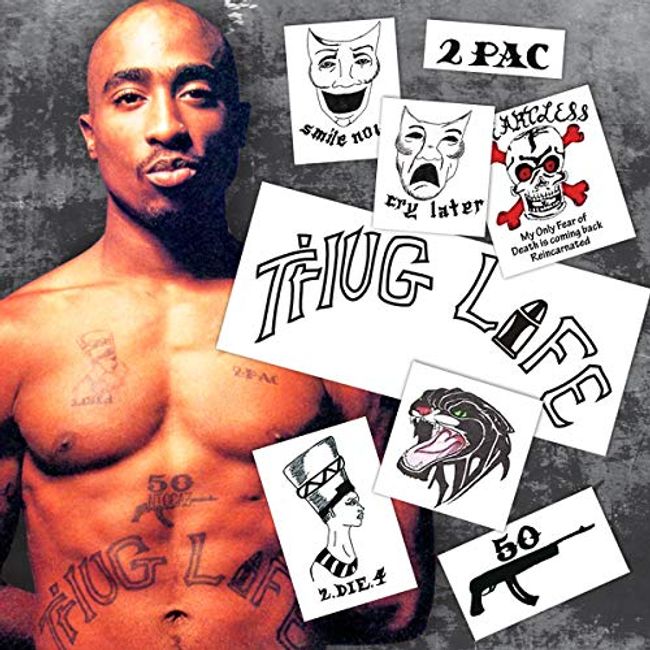 tupac thug life tattoo font