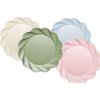 Eco-Friendly Compostable Pink Party Plates - 24 Piece Set  3 sizes. 7" 9.5" 12"