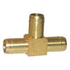 LASCO 17-7405 3/8-Inch Hose Barb Brass Tee