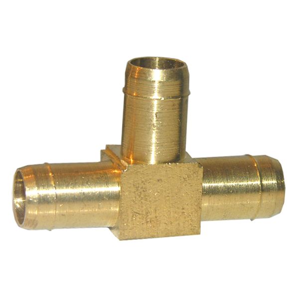 LASCO 17-7405 3/8-Inch Hose Barb Brass Tee