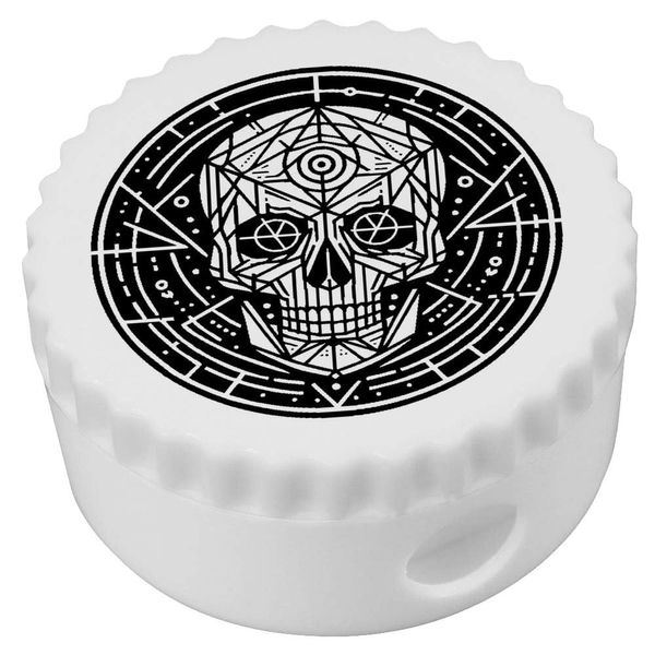 'Geometric Skull' Compact Pencil Sharpener (PS00040062)