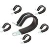 Fastronix 1" Cable Straps Rubber Cushioned Steel 6 Pack
