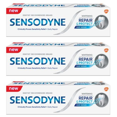 Schmiditect Repair and Protect Whitening Toothpaste Novamin Contains (Remineralization of Teeth) 2.5 fl oz (75 ml) x 3 Pieces [Parallel Import]