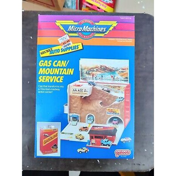 1989 Micro Machines Secret Auto Supplies Gas Can Mountain Service Sealed Cont D6