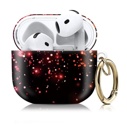 Compatible with AirPod 4th Generation Case Cover with Keychain, Full Protective Shockproof Wireless Headphone Case for Women Men Girl (Colorful)