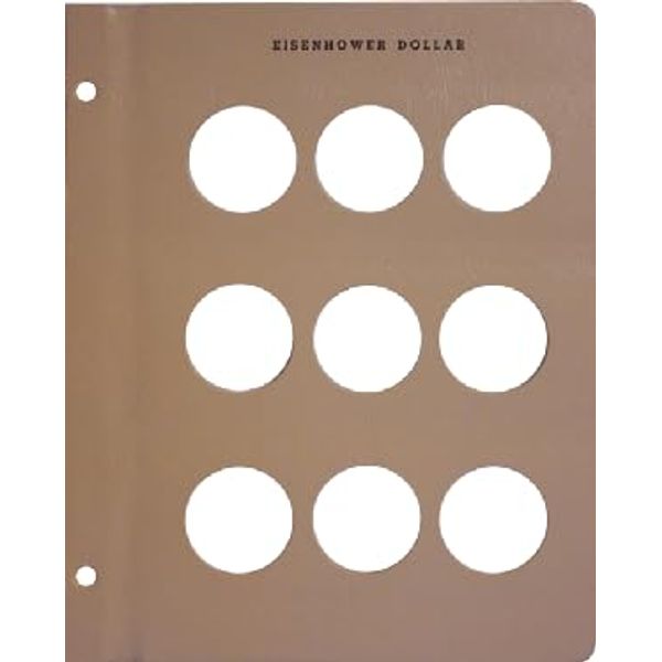 Dansco US Eisenhower Dollar Blank Album Page