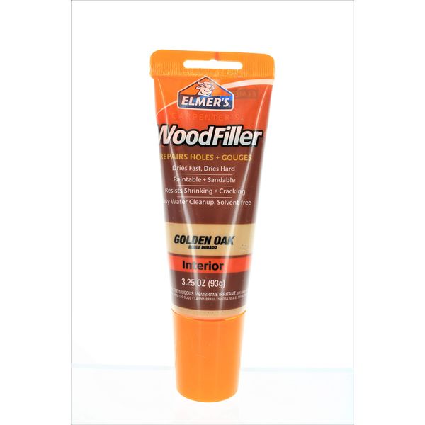 Elmer's E861 Carpenter's Wood Filler, 3.25-Ounce Tube, Golden Oak - 6 Pack