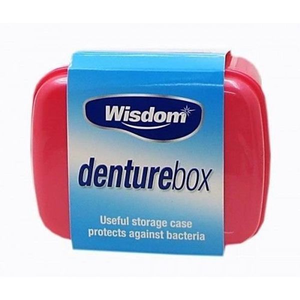 Wisdom Denture Box Storage Container - assorted colours by Wisdom