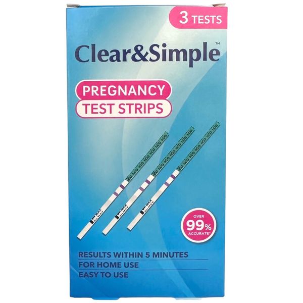 3 x Pregnancy Test Strips 20mIU Home Urine Testing Kits Results in 5 Minutes 99%