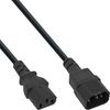 InLine 16607 IEC Extension C13 to C14 0.75 m Black
