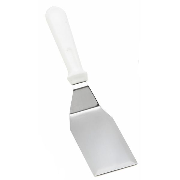 Stainless Steel Turner with White ABS Handle 29cm - Pack Size: Single