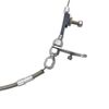 Transmission Kickdown Cable Kit,Stainless Braided Kick Down Cable Replacement for Chrysler 904 Tranny Mopar