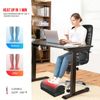 Foot Rest for Under Desk at Work-Versatile Foot Stool with Washable Cover, Black
