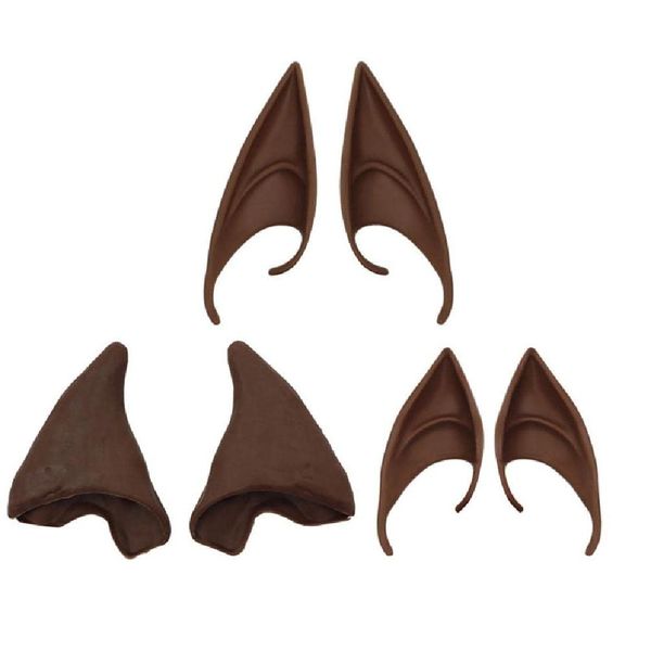 Angel Latex Elf Ears Halloween Fairy Cosplay Costume Accessories High Simulation Soft Harmless False Ears Props fairy ears brown skin black fairy ears for women fairy ear cuffs non piercing fairy ears