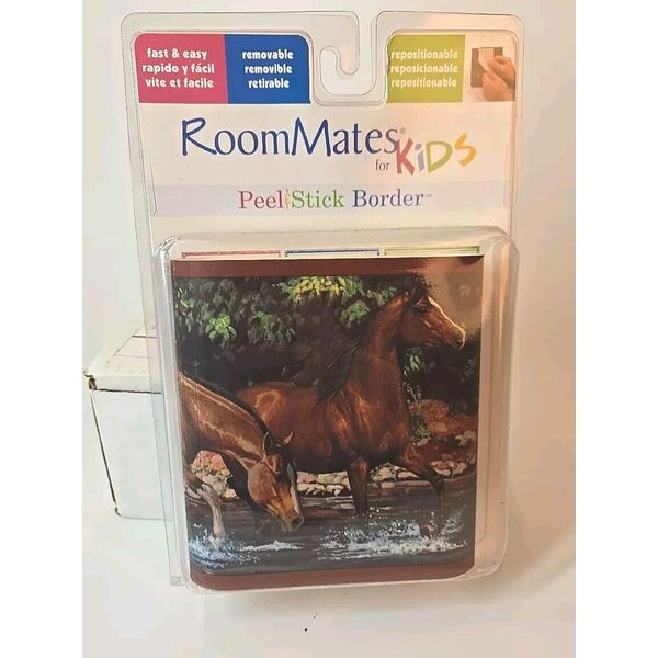 Peel & Stick Horses Wallpaper Border 15' X 3"  York RoomMates for Kids