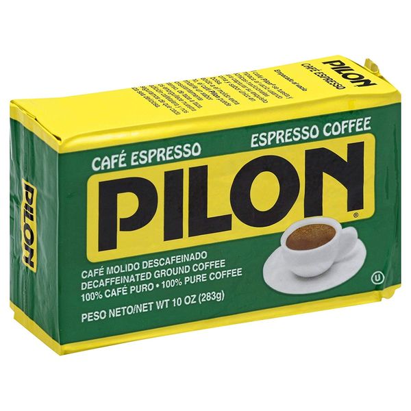 Pilon Decaf Espresso Coffee, 10 Ounce