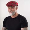 Lipodo Scottish Tartan Flat Cap Red 60 cm Wool