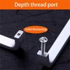 10 Pcs Aluminum Cabinet Door Drawer Handles Knobs Pull Handles Cupboard Closet Door Bow Shape Pull Handle (96MM)