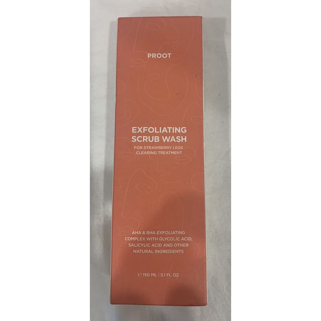 proot exfoliating scrub wash For Strawberry Legs 5.1 Oz