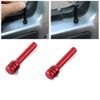 Qicarkey 2pcs Car Door Lock Knobs Interior Door Lock Knobs Knobs Pins Aluminum Alloy Automotive Universal (red,2PCS)