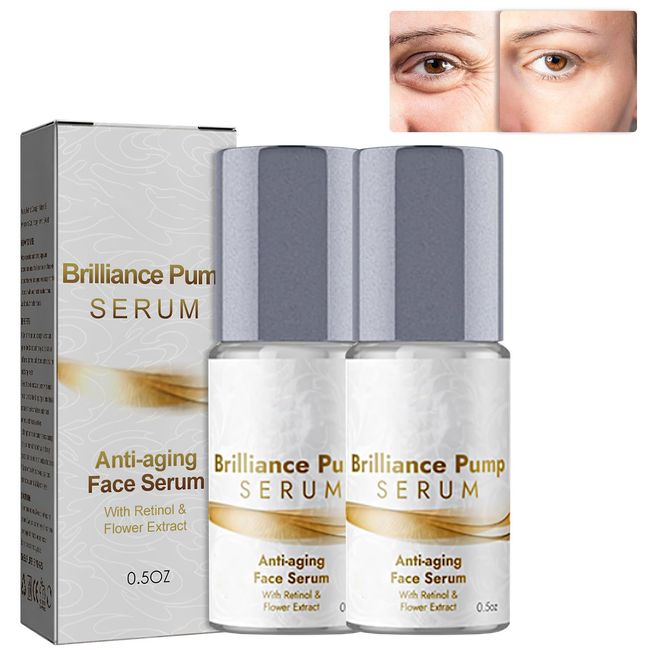 Brilliance Pump Serum Anti Aging,Brilliance Pump Serum Anti Aging Face Serum,Brilliance Face Serum,Brilliance Pump Serum Anti Aging Face Serum(2pcs)