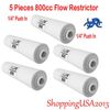 5 Pcs 800 ML 1/4-1/4 Flow Restrictor Push In Quick Connect RO Water Filter