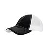 MG Unisex Low Profile (Str) Trucker Cap-7641-BLK-WT Black/White