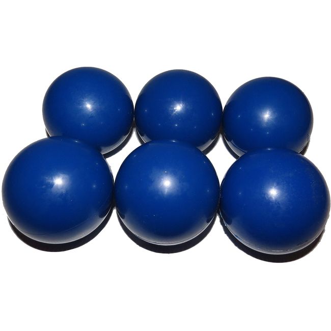 MYLEC COLD WEATHER DEK/BALL/ROLLER/STREET HOCKEY BALL FOR INDOOR/OUTDOOR USE HOCKEY BALL 6 PACK - BLUE, UNDER 30 DEGREES