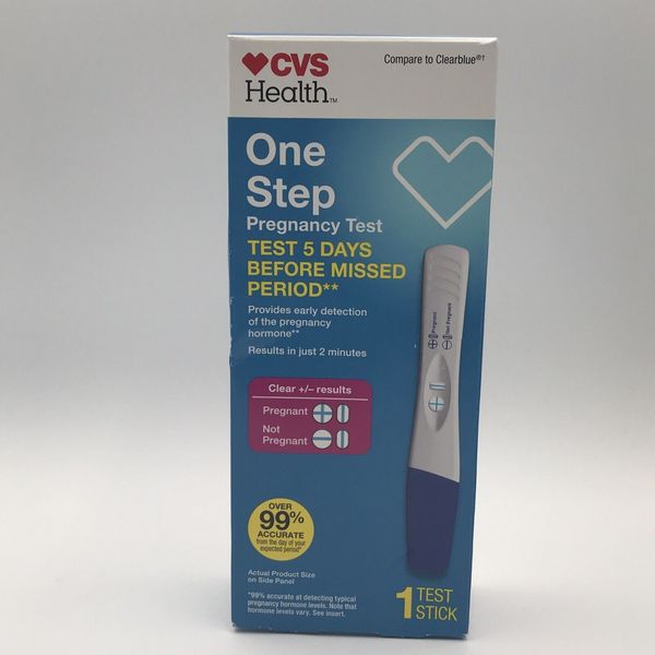 CVS Health one step pregnancy test 1 test stick EXP 9/25