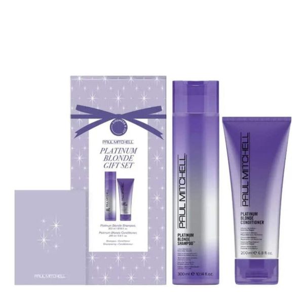 Paul Mitchell Platinum Blonde Gift Set - Purple Shampoo and Conditioner