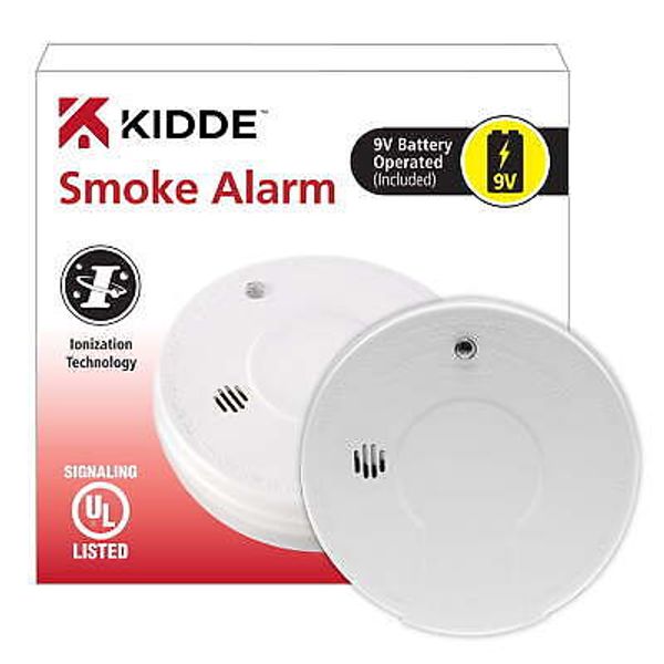 5" Battery Ionization Smoke Alarm with Test Button