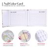DEWIN Nail Display Book, Nail Varnish Nail Swatches Nail Color Display Chart Book Nail Polish Gel Color Display Card Nail Art Showing Board (Stripes)