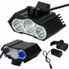 Powerful  3x LED 4-Modes Bicycle Headlight Bike Lamp With USB