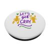 Karneval Let's Get Cray Maskerade MAsk Matching PopSockets mit austauschbarem PopGrip