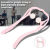 Roller Ball Self Massage Tool, Shoulder Neck Back Pain Relieve Massager(Pink)