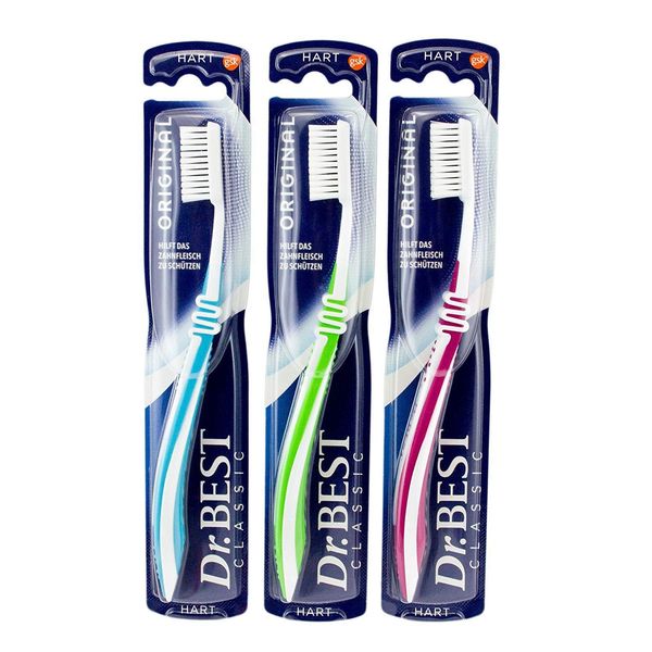 Dr Best Toothbrush Hard Pack of 6