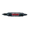 Uni Prockey Fine Point and Bold Point Marker Pen Black PM150TR.24