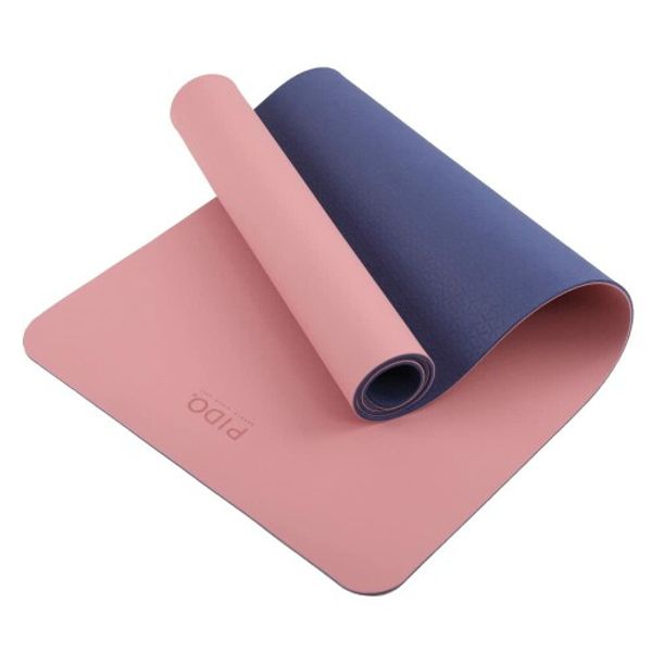 PIDO TPE Yoga Mat 6mm Pink &amp; Navy Blue