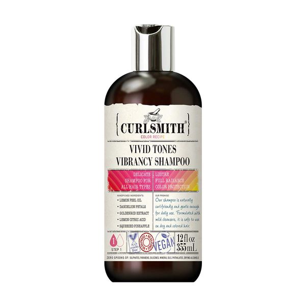 Curlsmith - Vivid Tones Vibrancy Shampoo - Vegan Shampoo for All Hair Types (355ml)