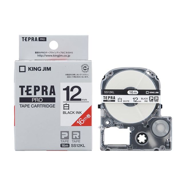 King Jim Tape Cartridge tepura Pro Long Type 12 mm SS12KL [並行輸入品]