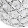 WeFoonLo Round Modern Crystal Wall Light Chrome Finish Bedroom Wall Sconce Lighting Fixture with Switch and Plug, E27 Socket