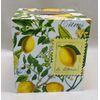 Handmade Decoupage Wood Tissue Box Cover, Lemons, Citrus