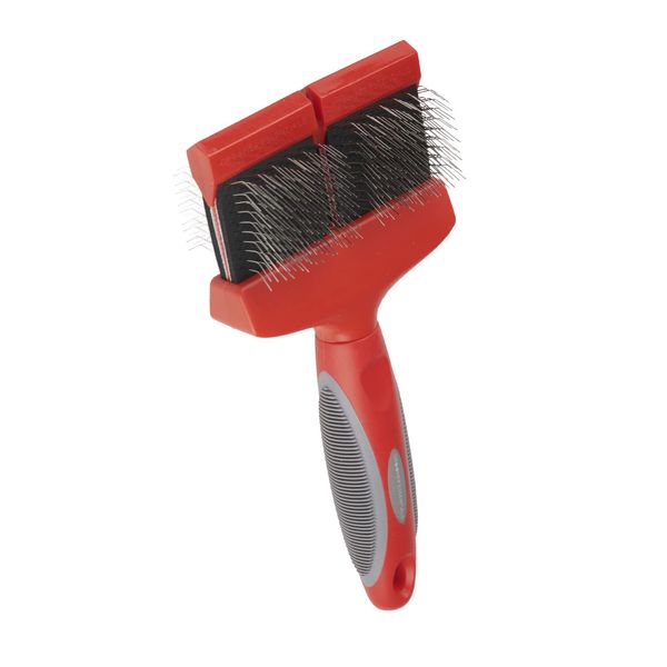 Groomer Essentials Flexible Slicker Brush - Double/Extra Firm