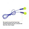3M E-A-R Push-Ins Earplugs 318-1001, Corded, Poly Bag 100-Pair